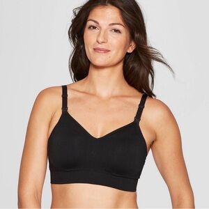 Audens Women’s Nursing Seamless Bra Black